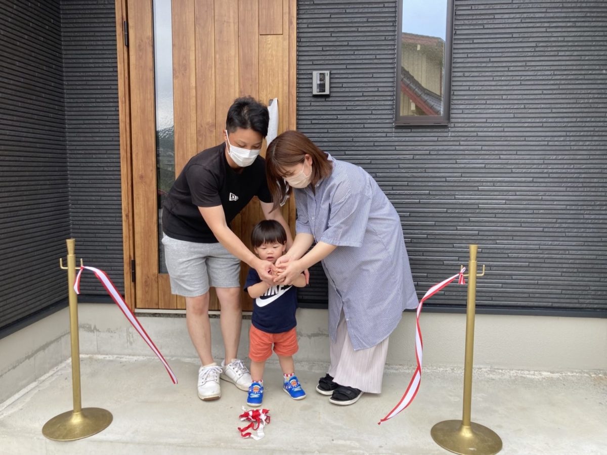 アイデザインホームの現場リポート　広島県の注文住宅　熊野町の注文住宅　平屋の注文住宅
お引渡しの様子