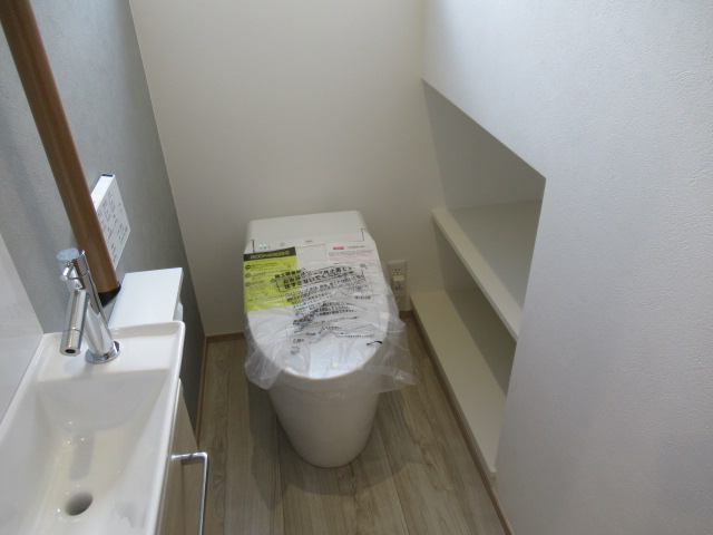 アイデザインホームの現場リポート　広島県の注文住宅　広島市の安佐南区の注文住宅
完成物件の内観写真　トイレ