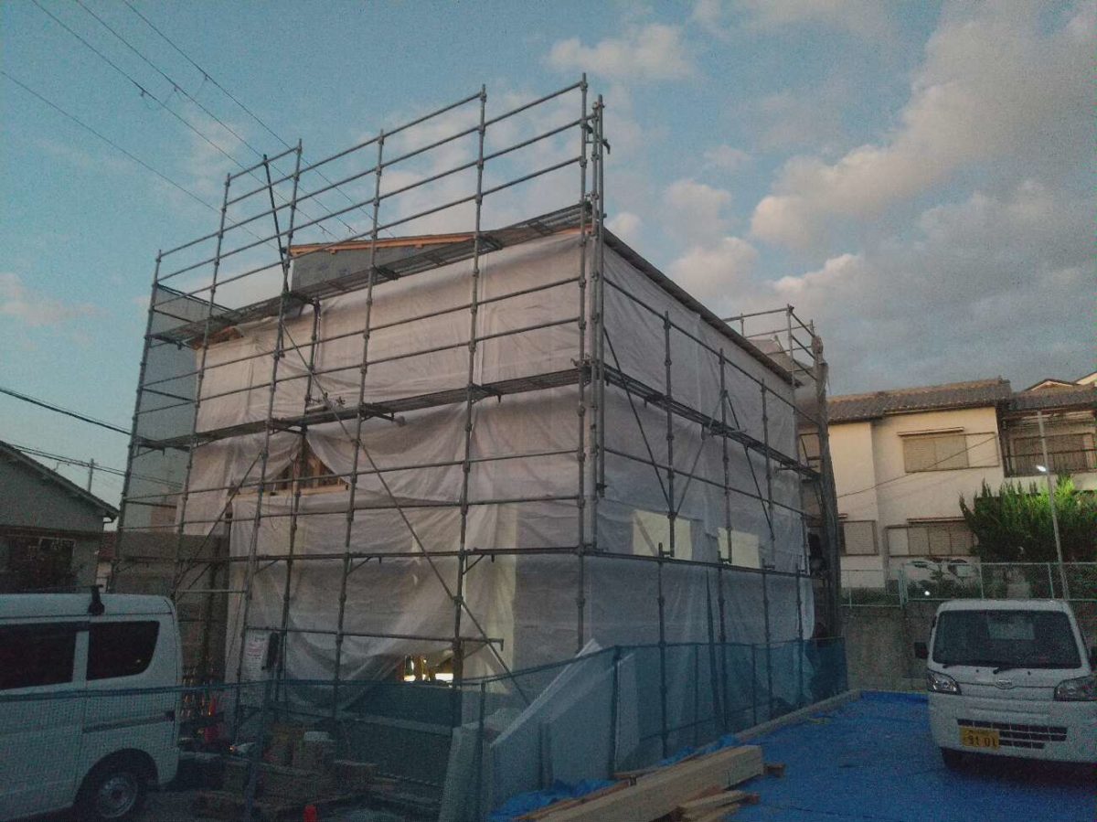 アイデザインホームの現場リポート
大阪の注文住宅
大阪府堺市での上棟の様子