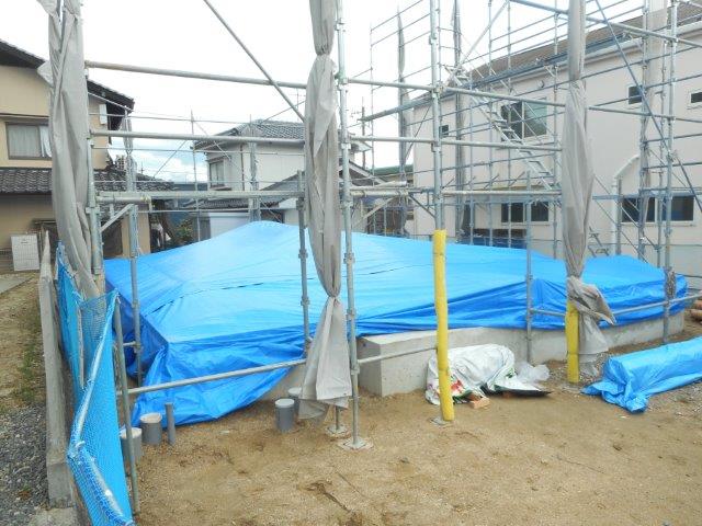 広島で注文住宅ならアイデザインホーム 呉市焼山S様邸上棟 アイデザインホームの現場リポート 広島の注文住宅 呉市の注文住宅 上棟の様子