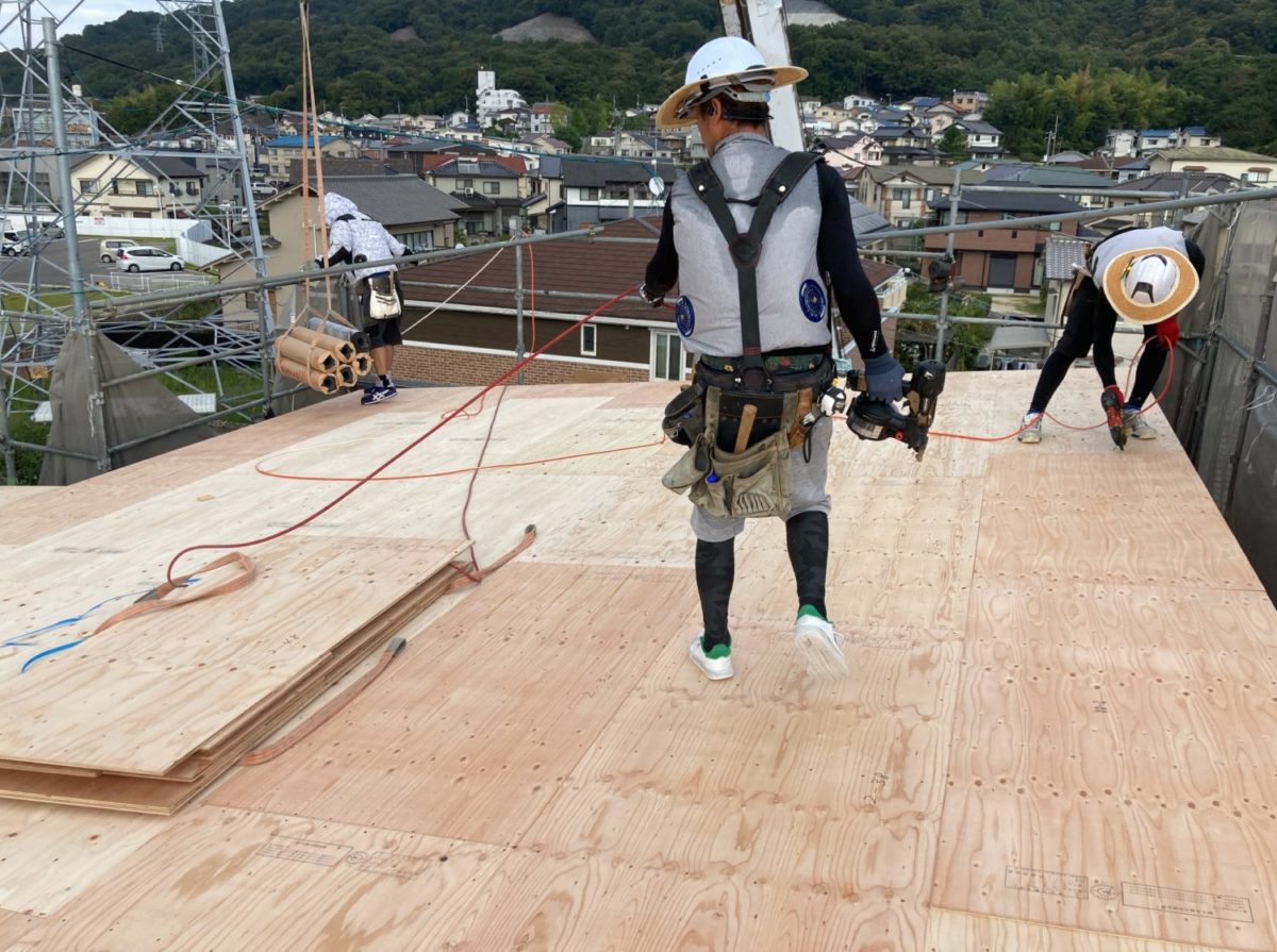 アイデザインホームの現場リポート 広島の注文住宅 広島市東区の注文住宅 上棟の様子
