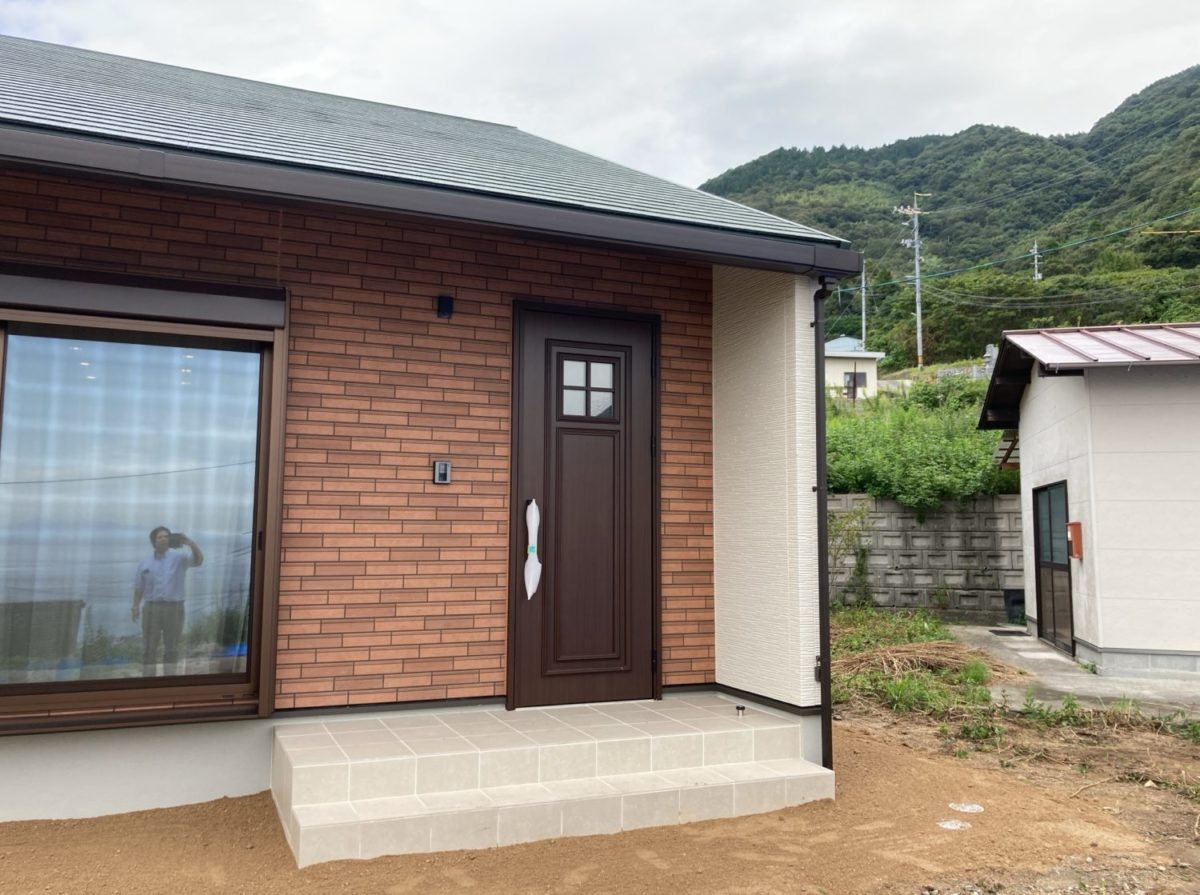 アイデザインホームの現場リポート 広島県の注文住宅 江田島市の注文住宅 平屋の注文住宅
完成物件の外観