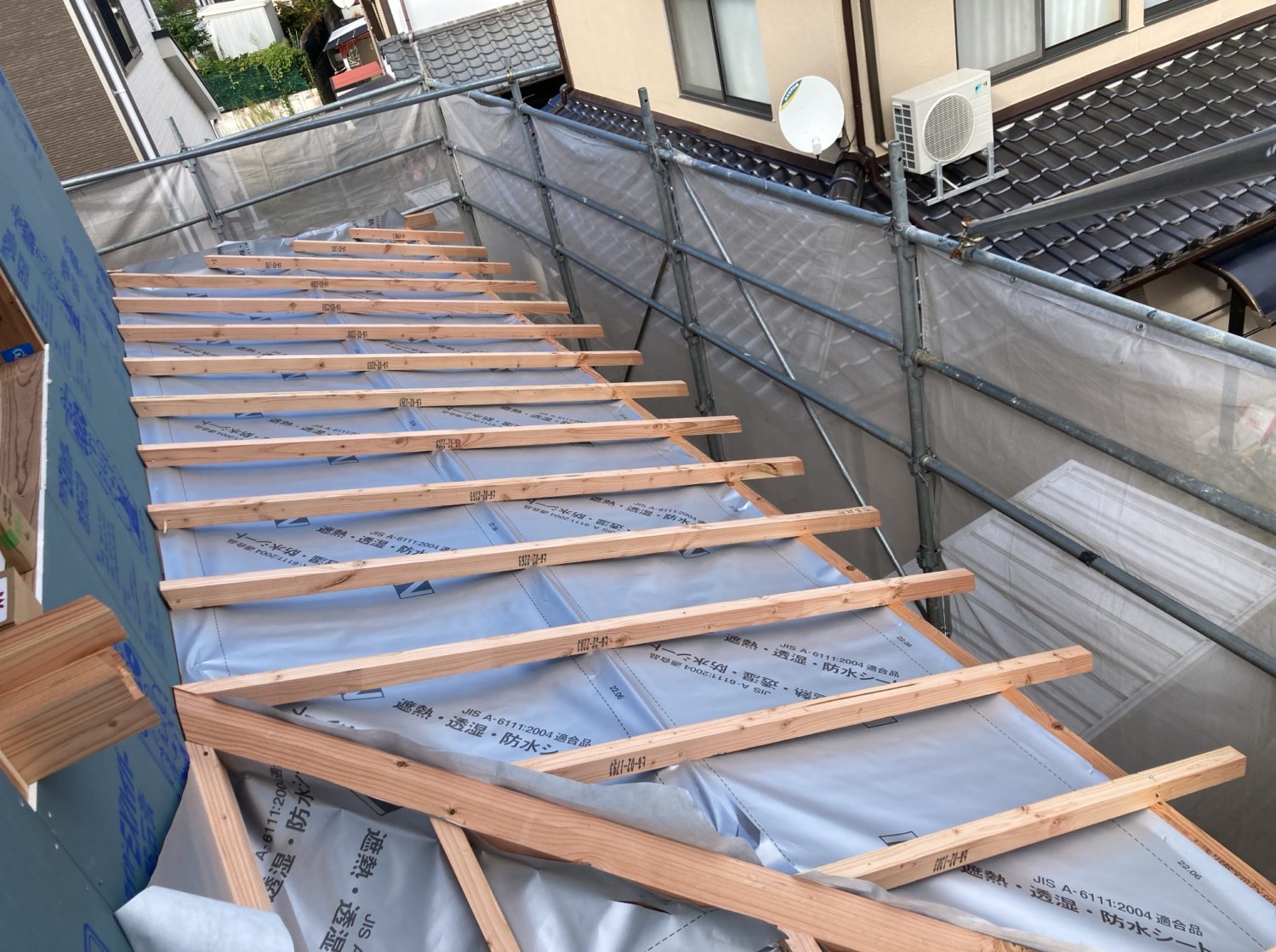 広島で注文住宅ならアイデザインホーム 呉市焼山S様邸上棟 アイデザインホームの現場リポート 広島の注文住宅 呉市の注文住宅 上棟の様子