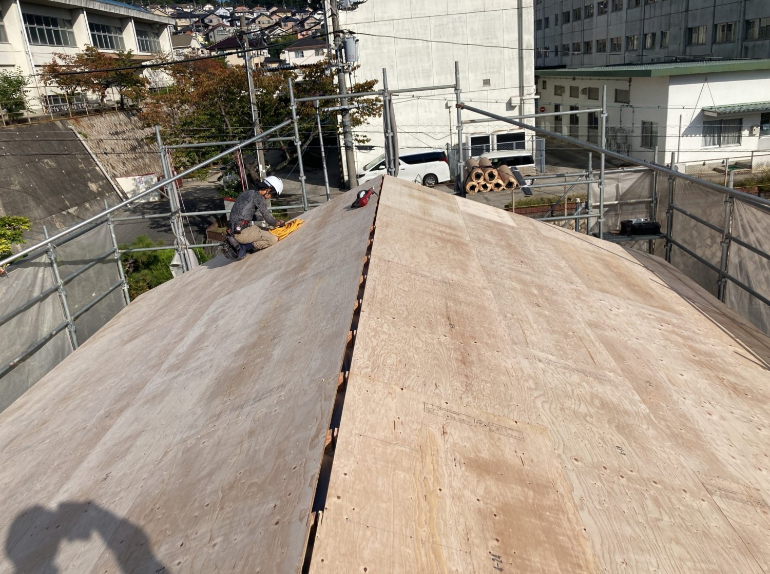 広島で注文住宅ならアイデザインホーム 広島県東区中山S様邸上棟 アイデザインホームの現場リポート 広島の注文住宅 広島県広島市東区の注文住宅 上棟の様子