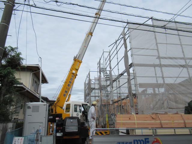 アイデザインホームの現場リポート
広島の注文住宅
広島市佐伯区五月が丘での上棟の様子