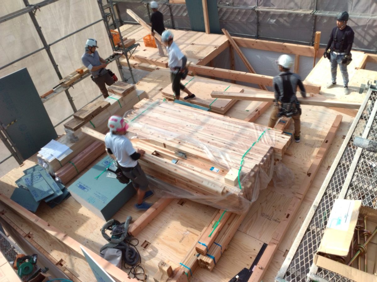 アイデザインホームの現場リポート
広島の注文住宅
広島市大竹市西栄での上棟の様子