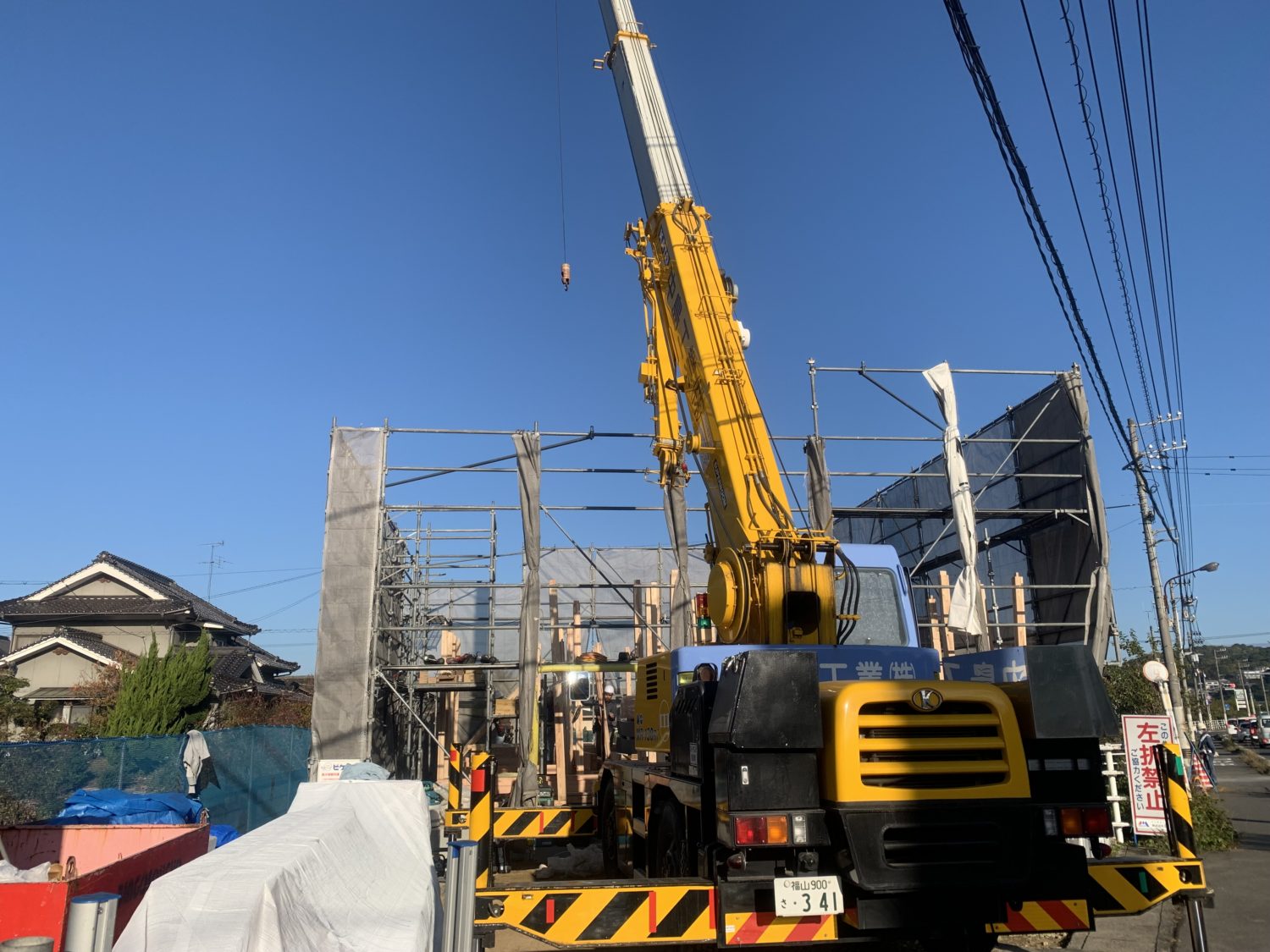 広島で注文住宅ならアイデザインホーム 福山市金江町T様邸上棟 アイデザインホームの現場リポート 広島の注文住宅 福山市金江町の注文住宅 上棟の様子