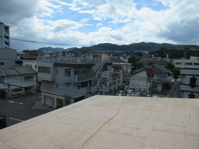 広島で注文住宅ならアイデザインホーム 広島県西区都町上棟 アイデザインホームの現場リポート 広島の注文住宅 西区都町の注文住宅 上棟の様子