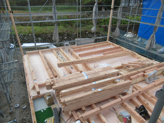 広島で注文住宅ならアイデザインホーム 広島県安芸太田町戸河内 上棟 アイデザインホームの現場リポート 広島の注文住宅 安芸太田町の注文住宅 上棟の様子
