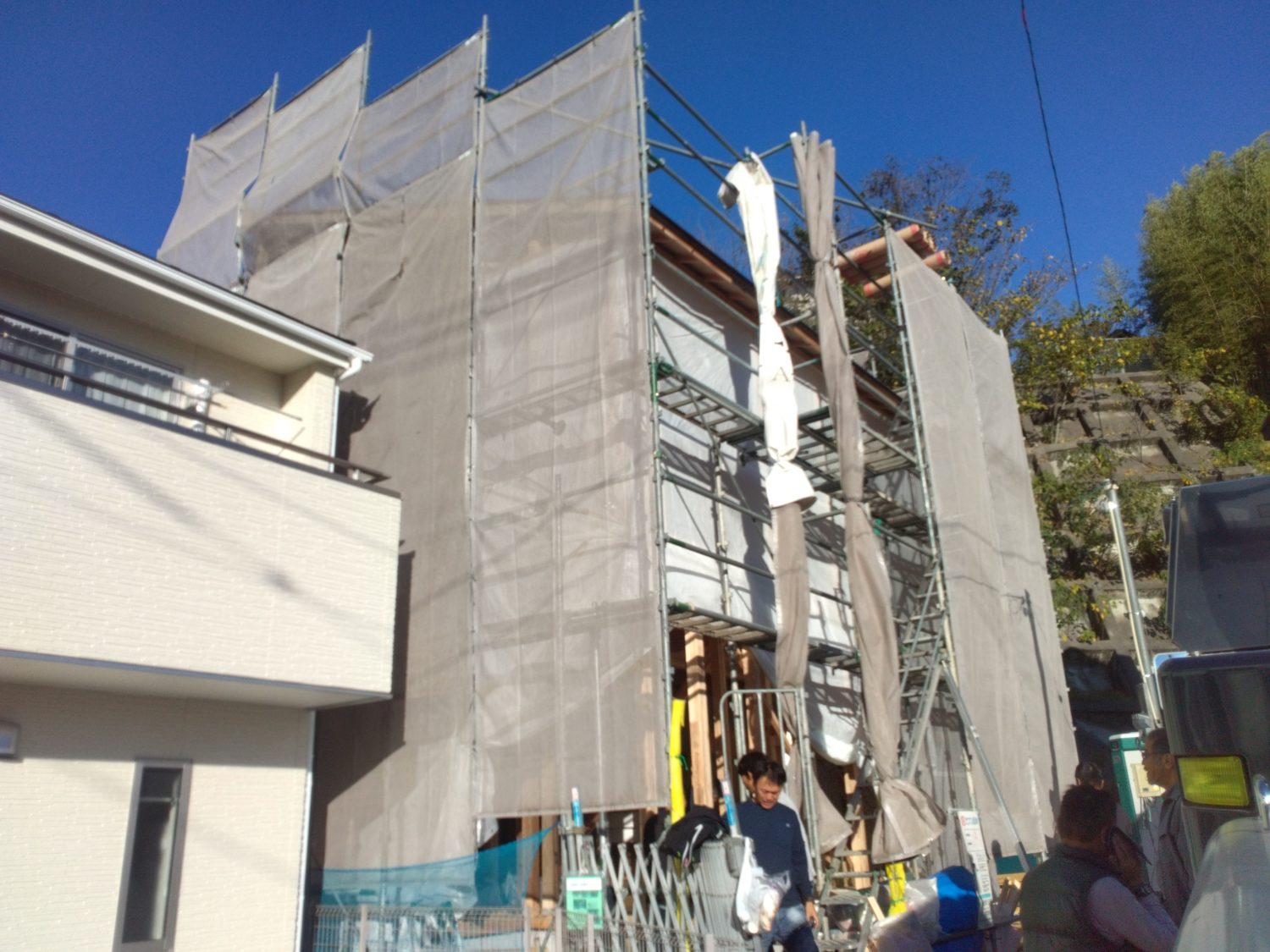広島で注文住宅ならアイデザインホーム　広島県廿日市市宮内Ｙ様邸上棟　アイデザインホームの現場リポート　広島の注文住宅　広島県廿日市市の注文住宅　上棟の様子