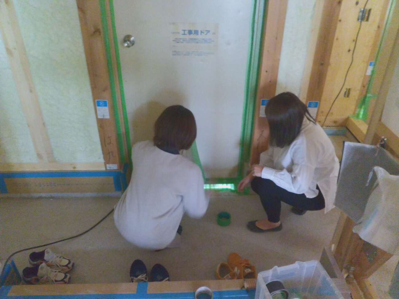 大阪で注文住宅ならアイデザインホーム　寝屋川市様邸O気密測定