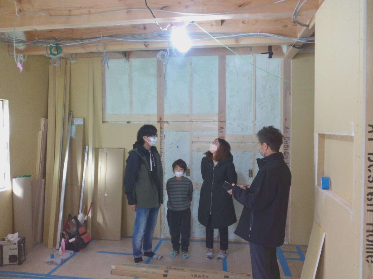 大阪で注文住宅ならアイデザインホーム　大阪府四条畷市北出町N様邸上棟立会い