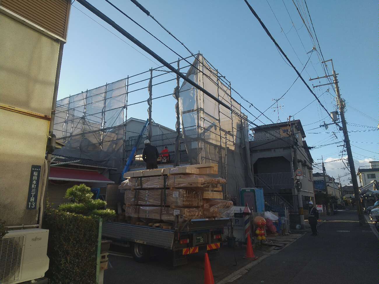大阪で注文住宅ならアイデザインホーム 東大阪市稲田本町H様邸上棟
