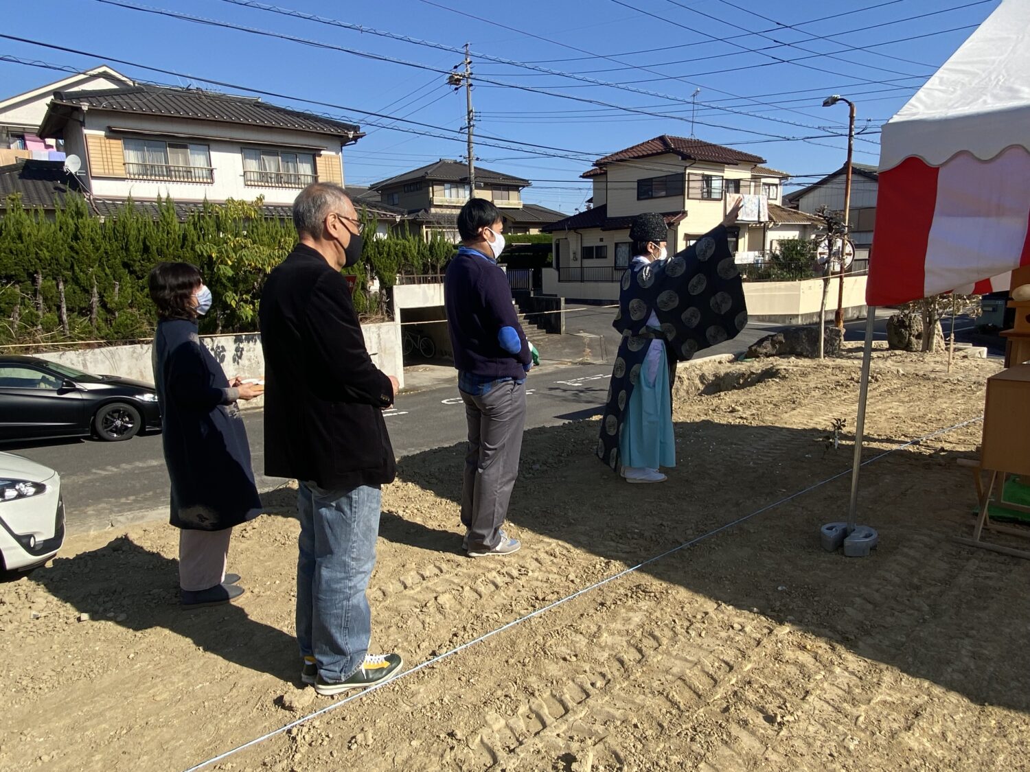 東海で注文住宅ならアイデザインホーム 愛知県知多市K様邸地鎮祭
