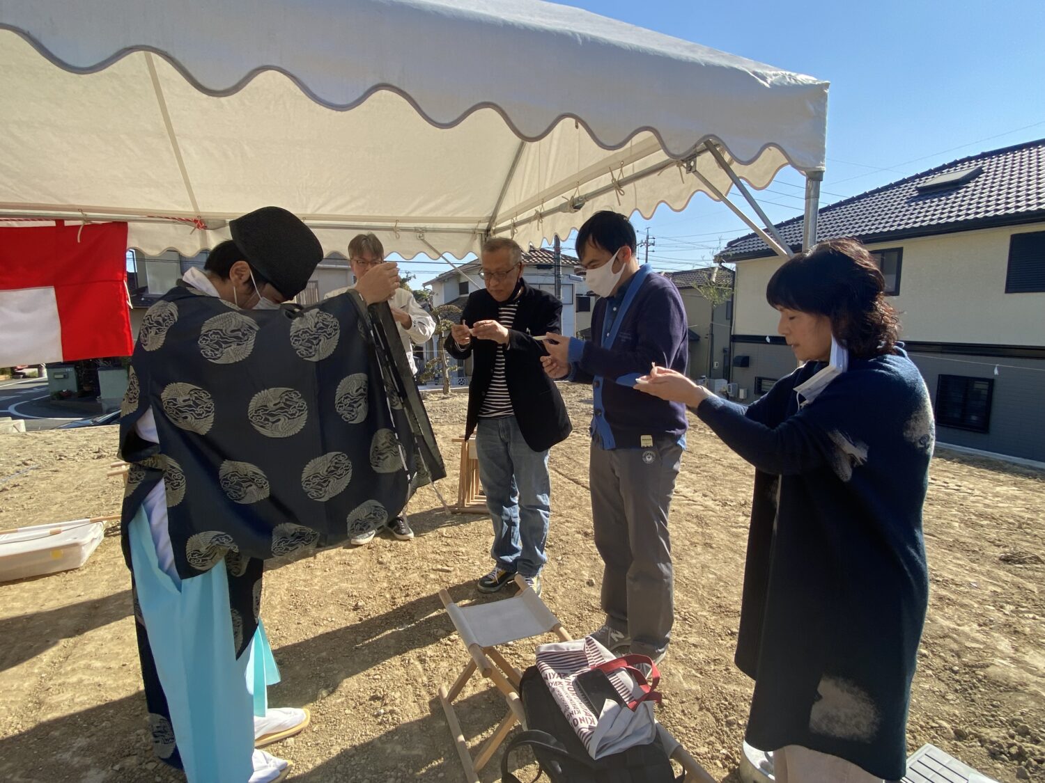 東海で注文住宅ならアイデザインホーム 愛知県知多市K様邸地鎮祭