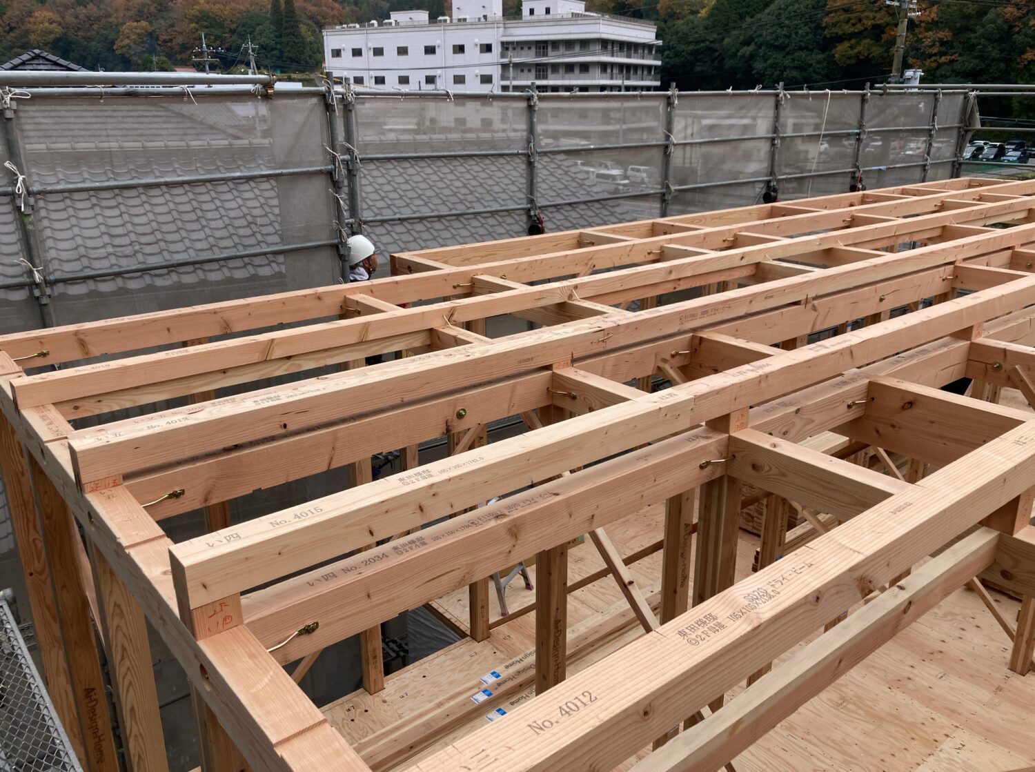 広島で注文住宅ならアイデザインホーム広島市安芸区阿戸町H様邸上棟