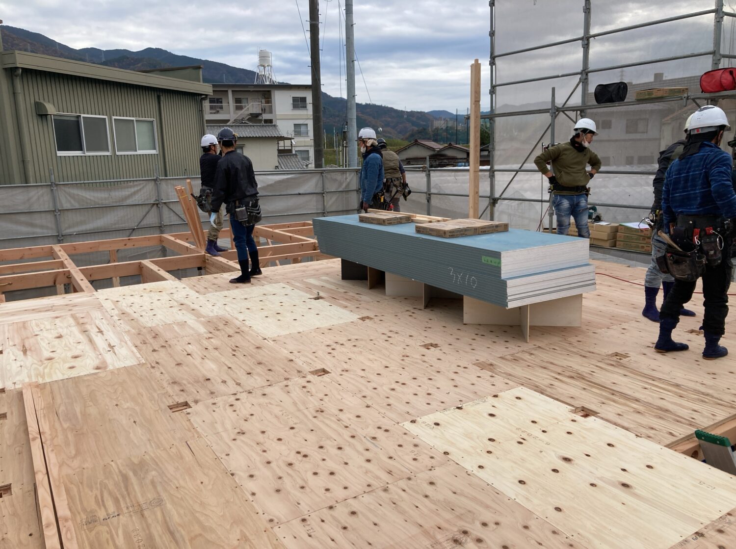 広島で注文住宅ならアイデザインホーム 広島市安佐南区八木K様邸上棟