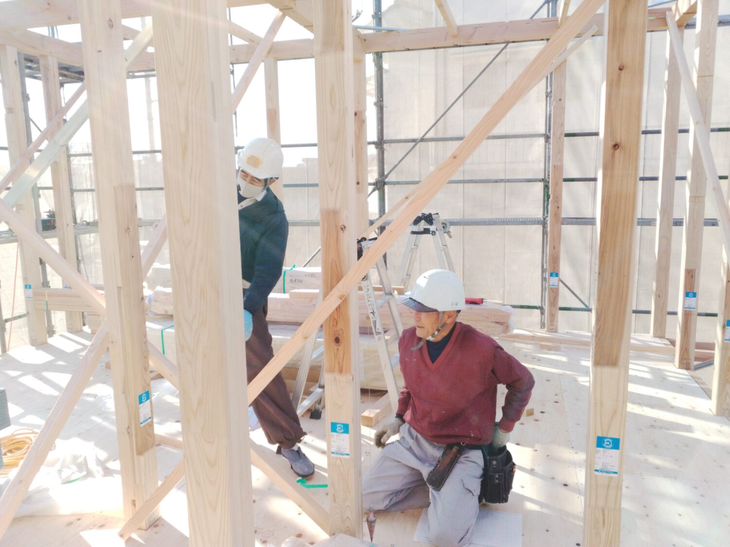 広島の注文住宅ならアイデザインホーム 広島県廿日市市沖塩屋K様邸上棟