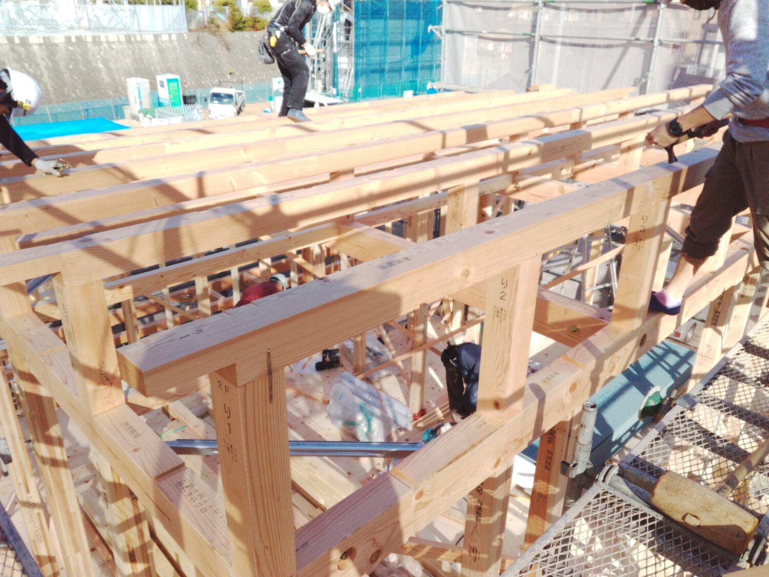 広島の注文住宅ならアイデザインホーム 広島県廿日市市沖塩屋K様邸上棟
