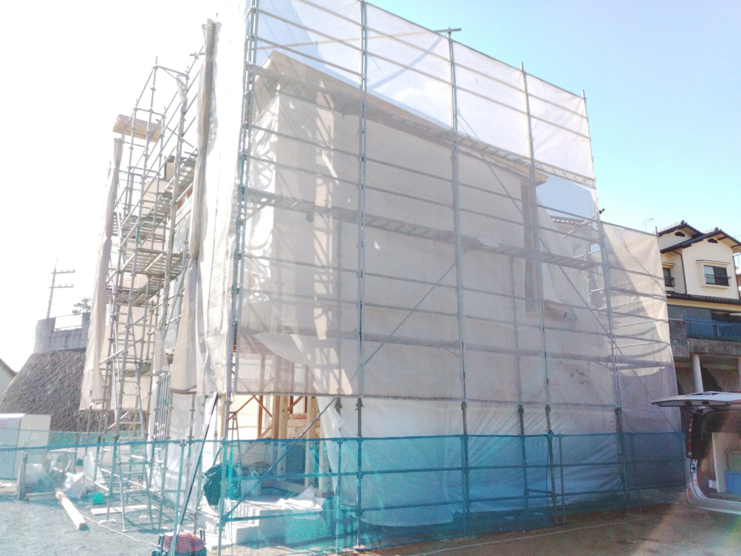 広島の注文住宅ならアイデザインホーム 広島県廿日市市沖塩屋K様邸上棟