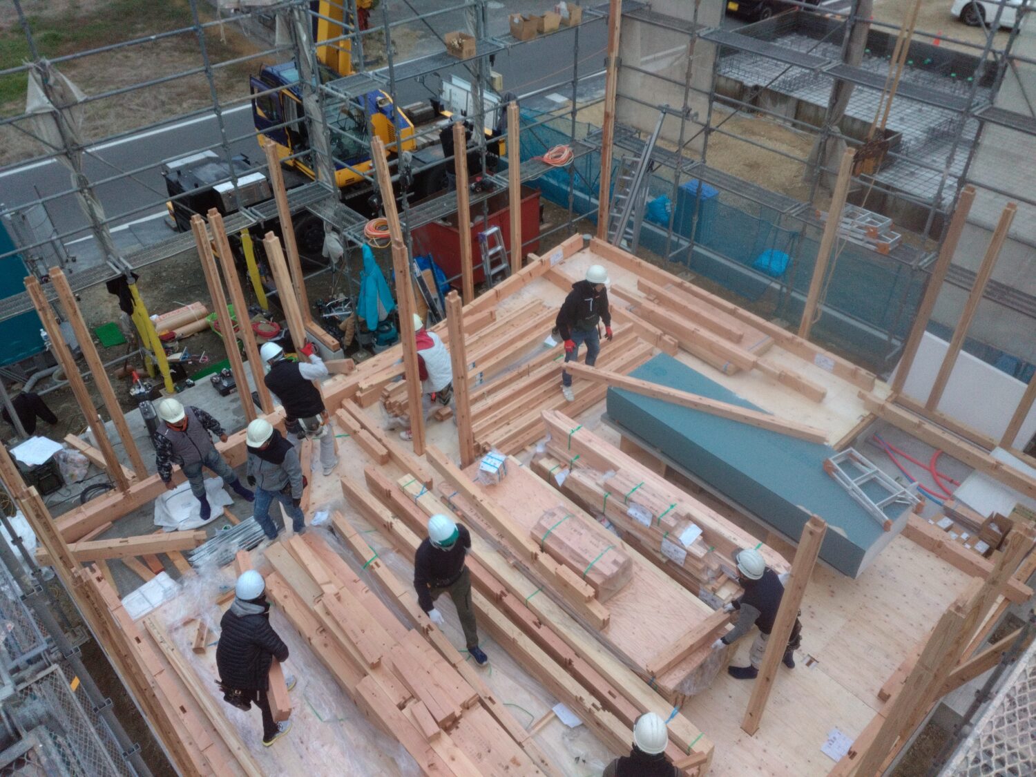 福山で注文住宅ならアイデザインホーム 福山市山手町U様邸上棟