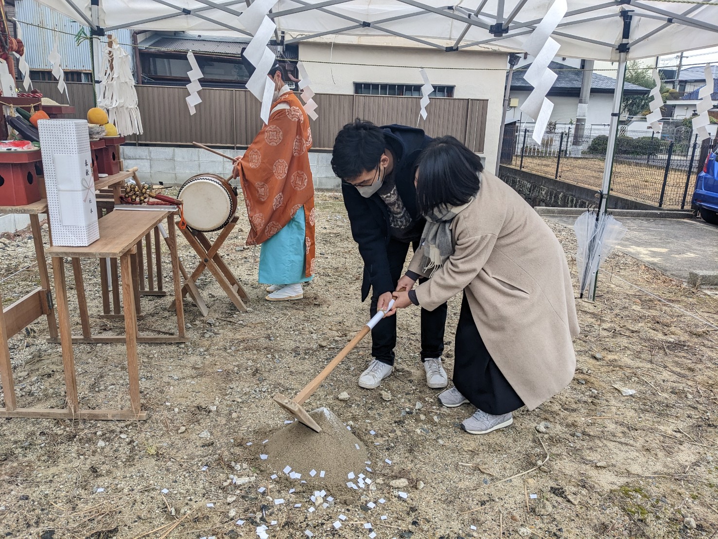 大阪で注文住宅ならアイデザインホーム 大阪府枚方市S様邸地鎮祭