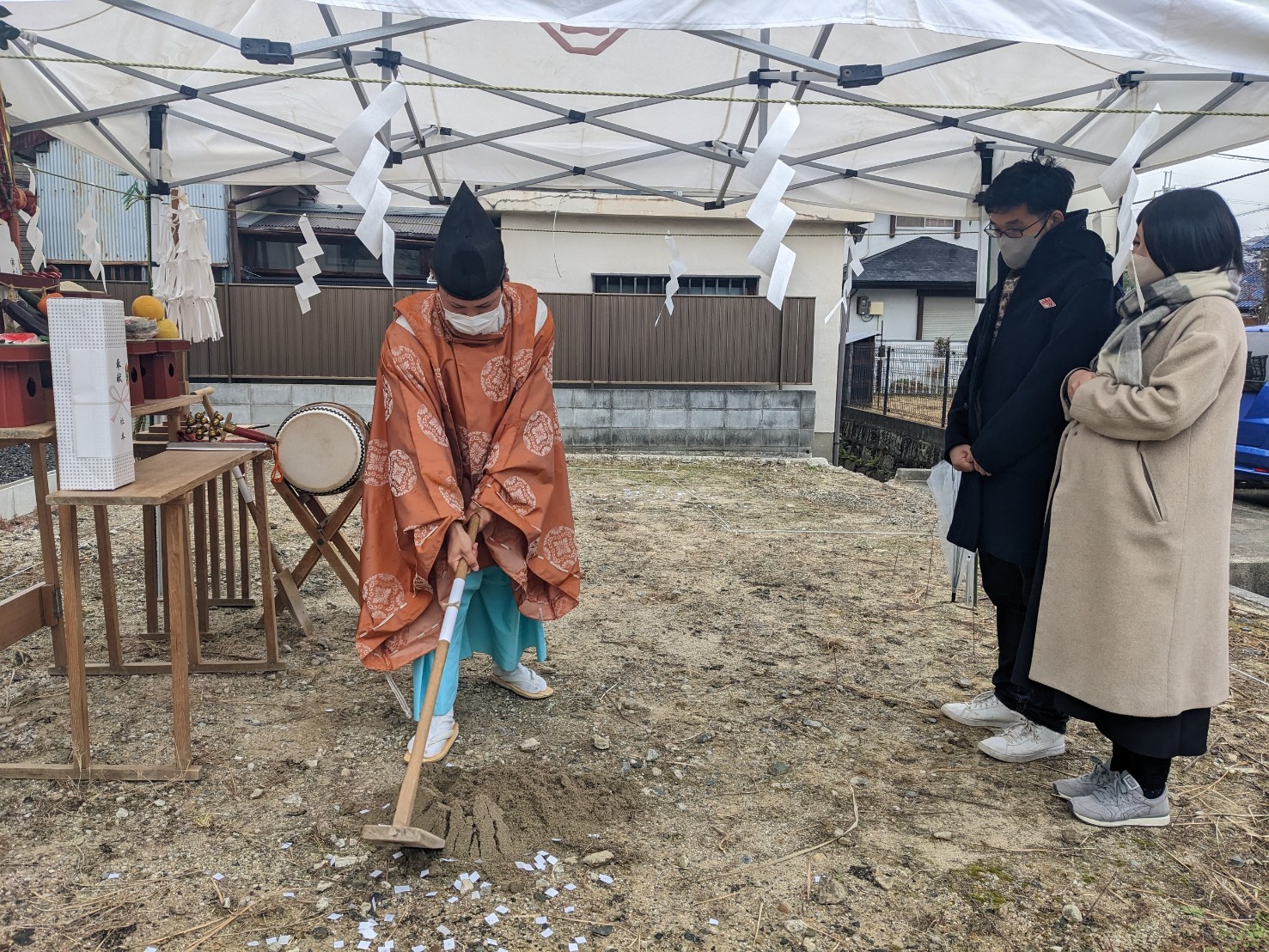 大阪で注文住宅ならアイデザインホーム 大阪府枚方市S様邸地鎮祭