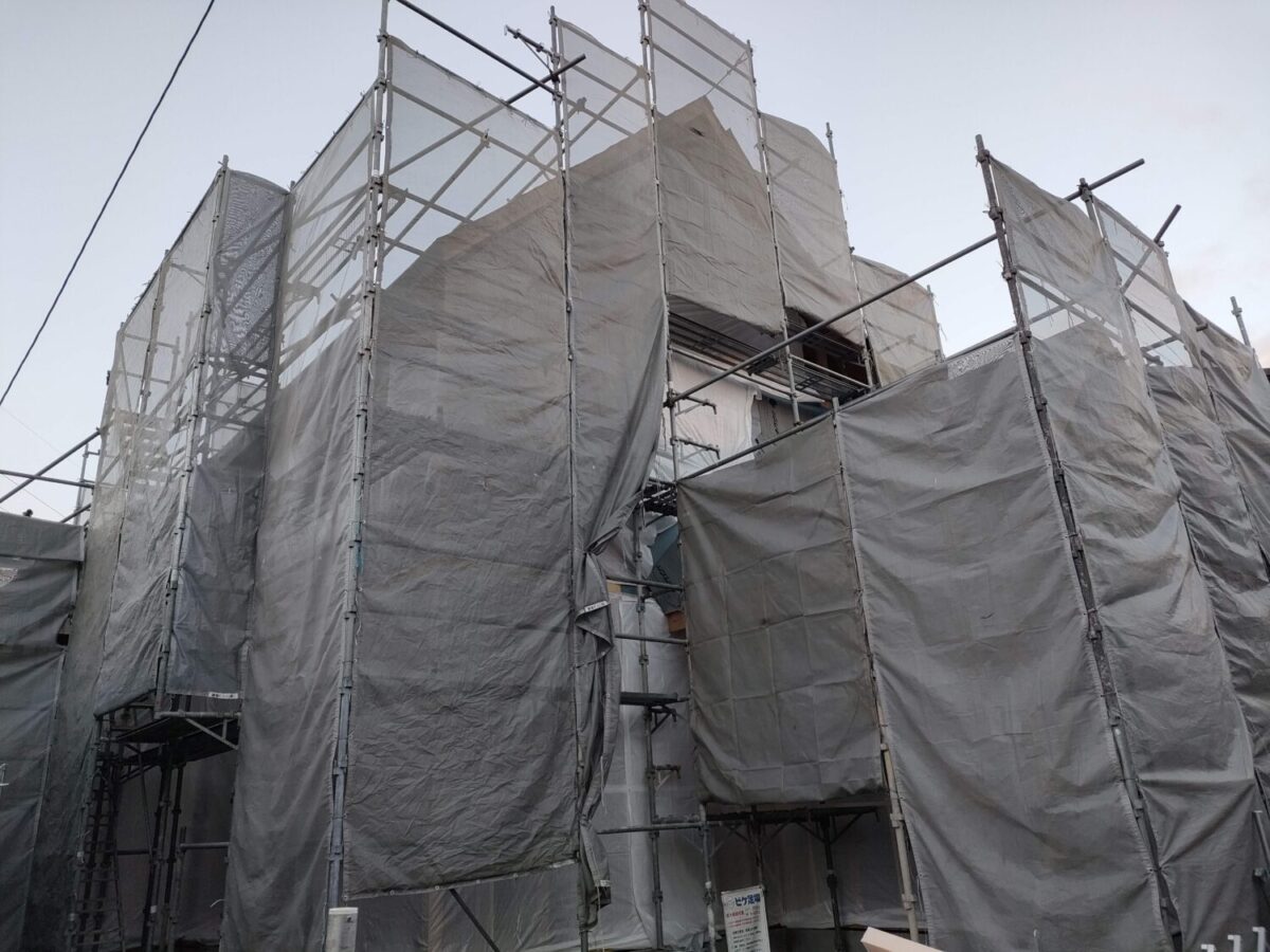 三重県で注文住宅ならアイデザインホーム 四日市市西富田で上棟しました