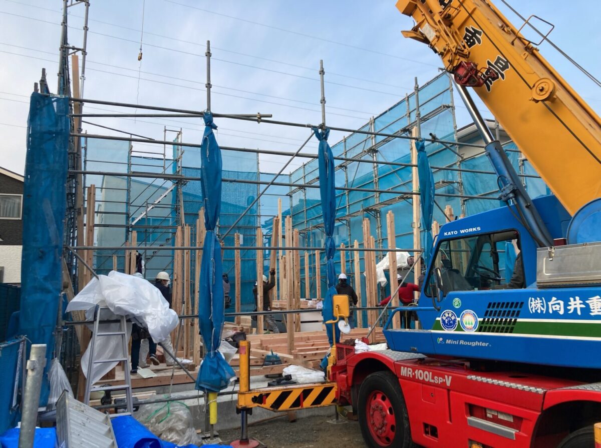 広島で注文住宅ならアイデザインホーム 安佐北区落合南で上棟しました