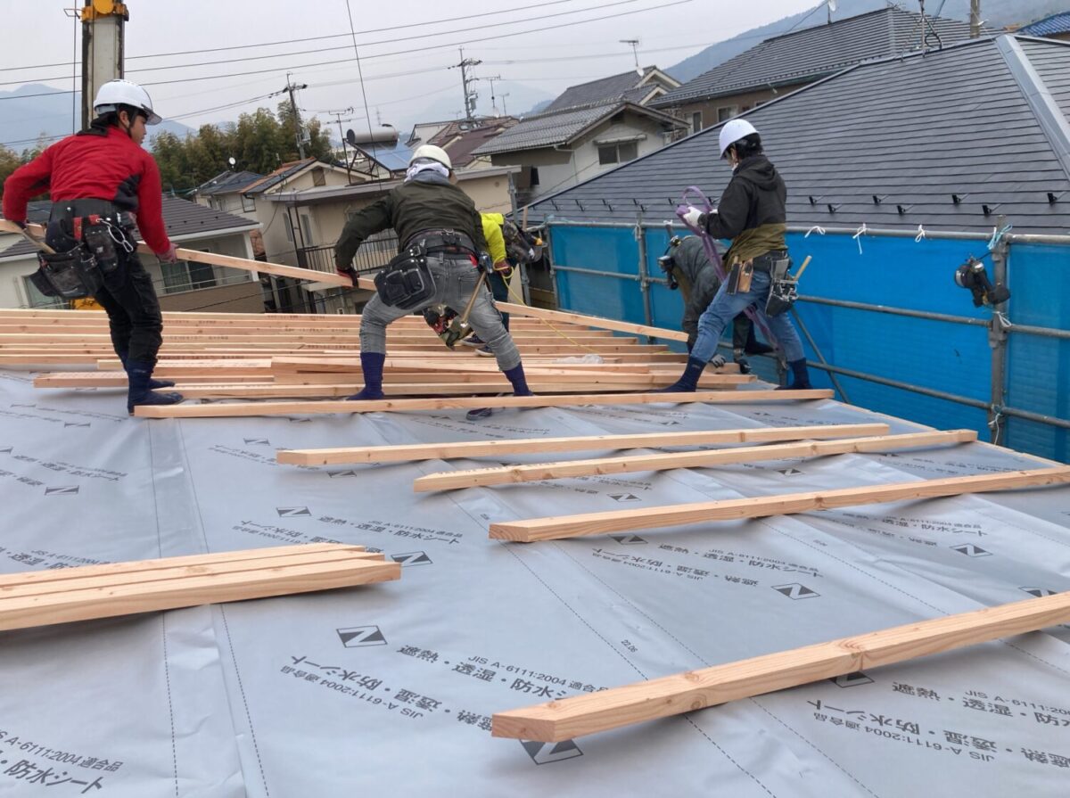 広島で注文住宅ならアイデザインホーム 安佐北区落合南で上棟しました