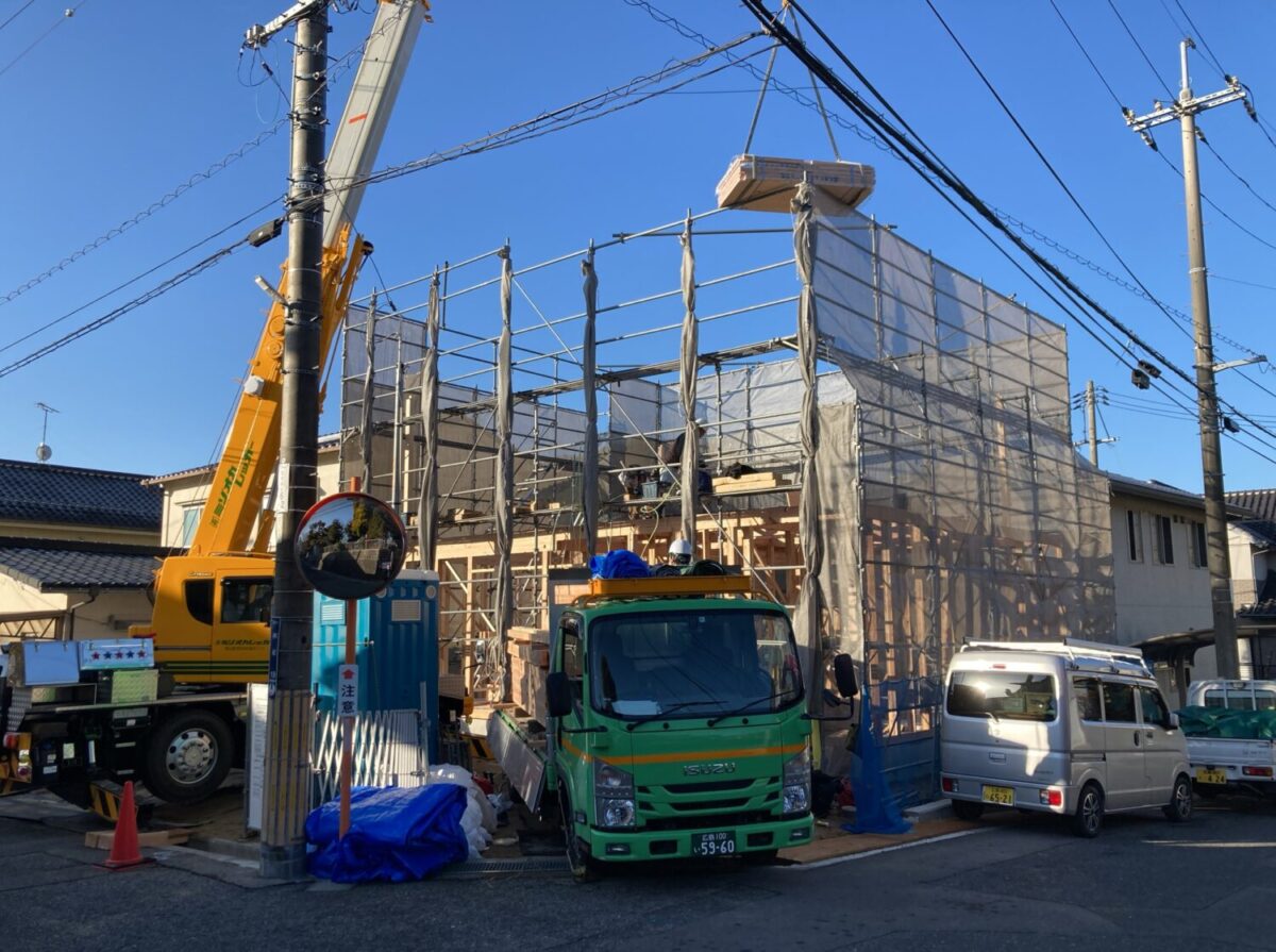 広島で注文住宅ならアイデザインホーム 安芸郡熊野町で上棟しました