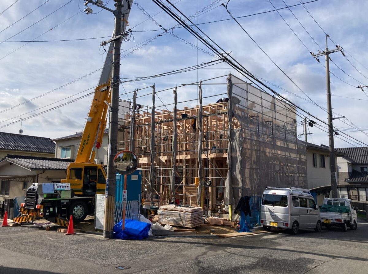 広島で注文住宅ならアイデザインホーム 安芸郡熊野町で上棟しました