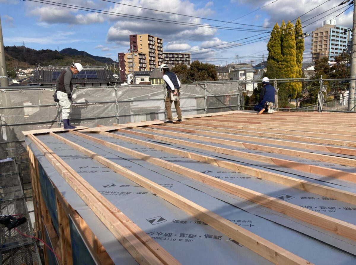 広島で注文住宅ならアイデザインホーム 安芸郡熊野町で上棟しました