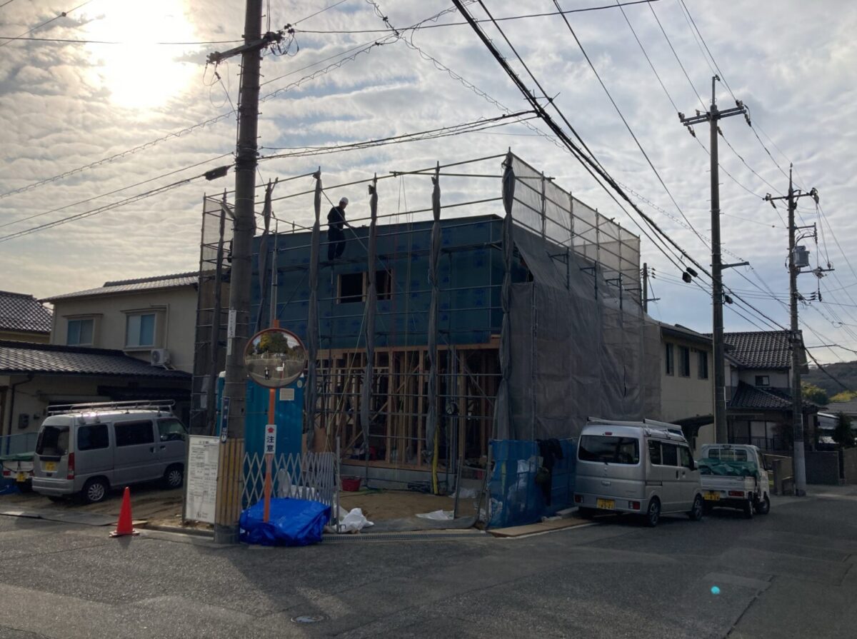 広島で注文住宅ならアイデザインホーム 安芸郡熊野町で上棟しました