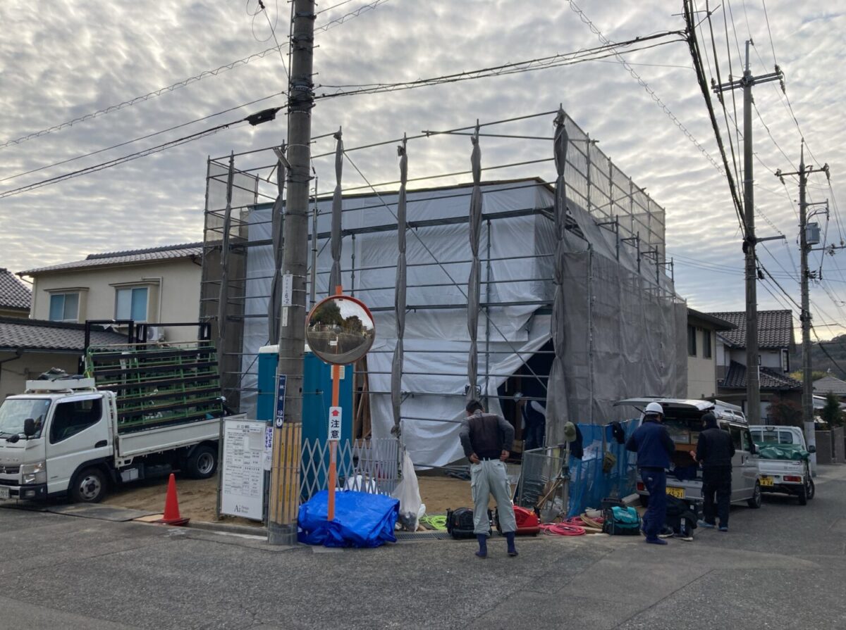 広島で注文住宅ならアイデザインホーム 安芸郡熊野町で上棟しました