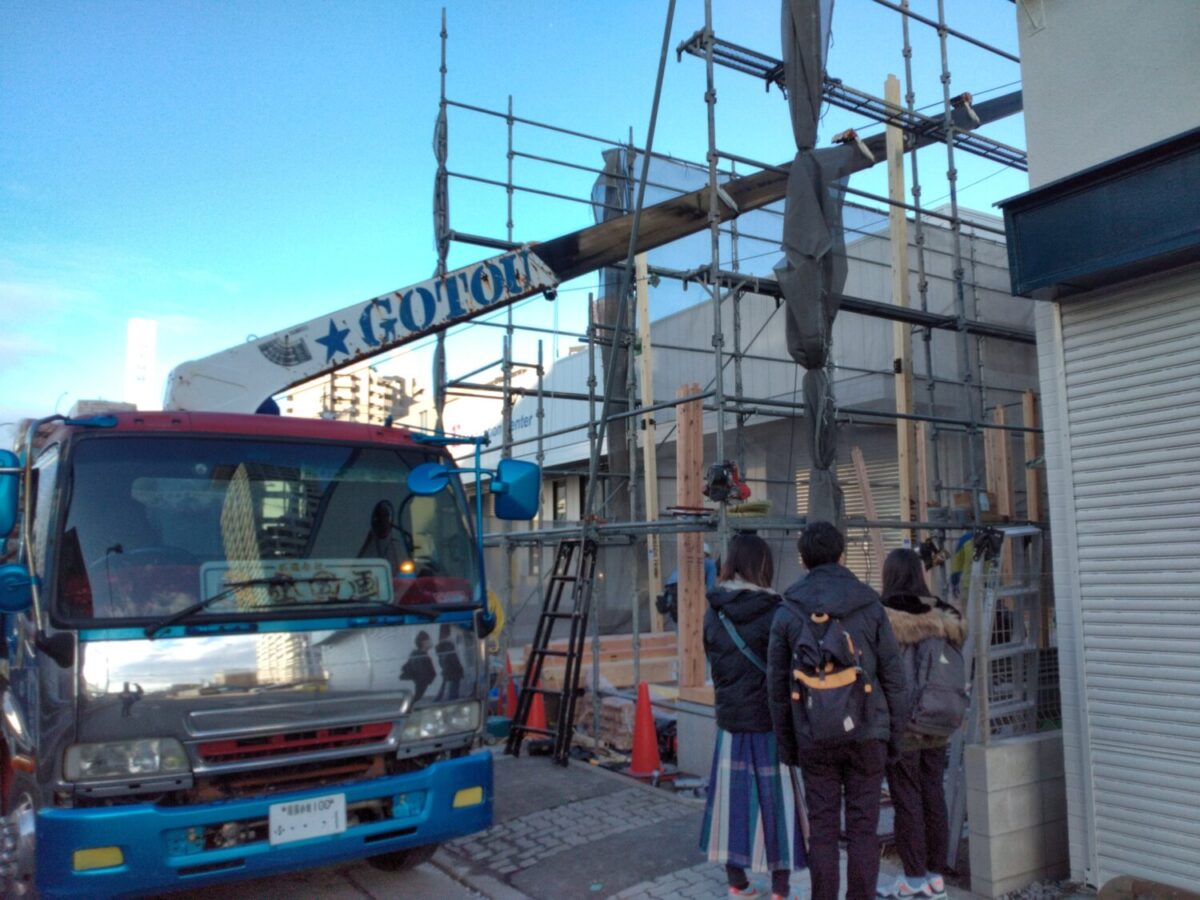 名古屋で注文住宅ならアイデザインホーム 名古屋市熱田区中田町で上棟しました