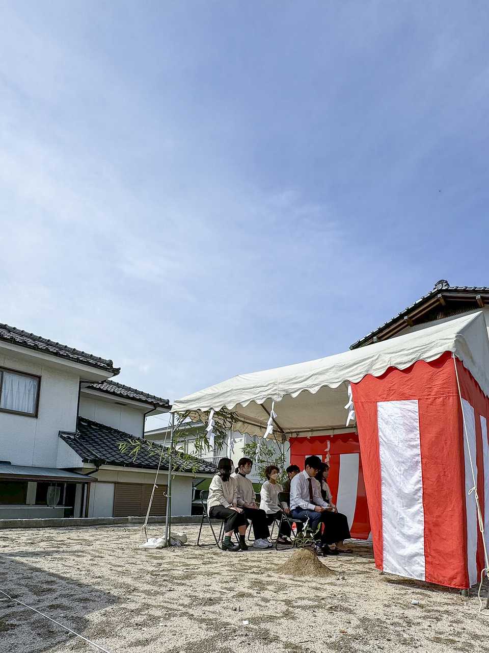 広島で注文住宅ならアイデザインホーム　広島市佐伯区にて地鎮祭