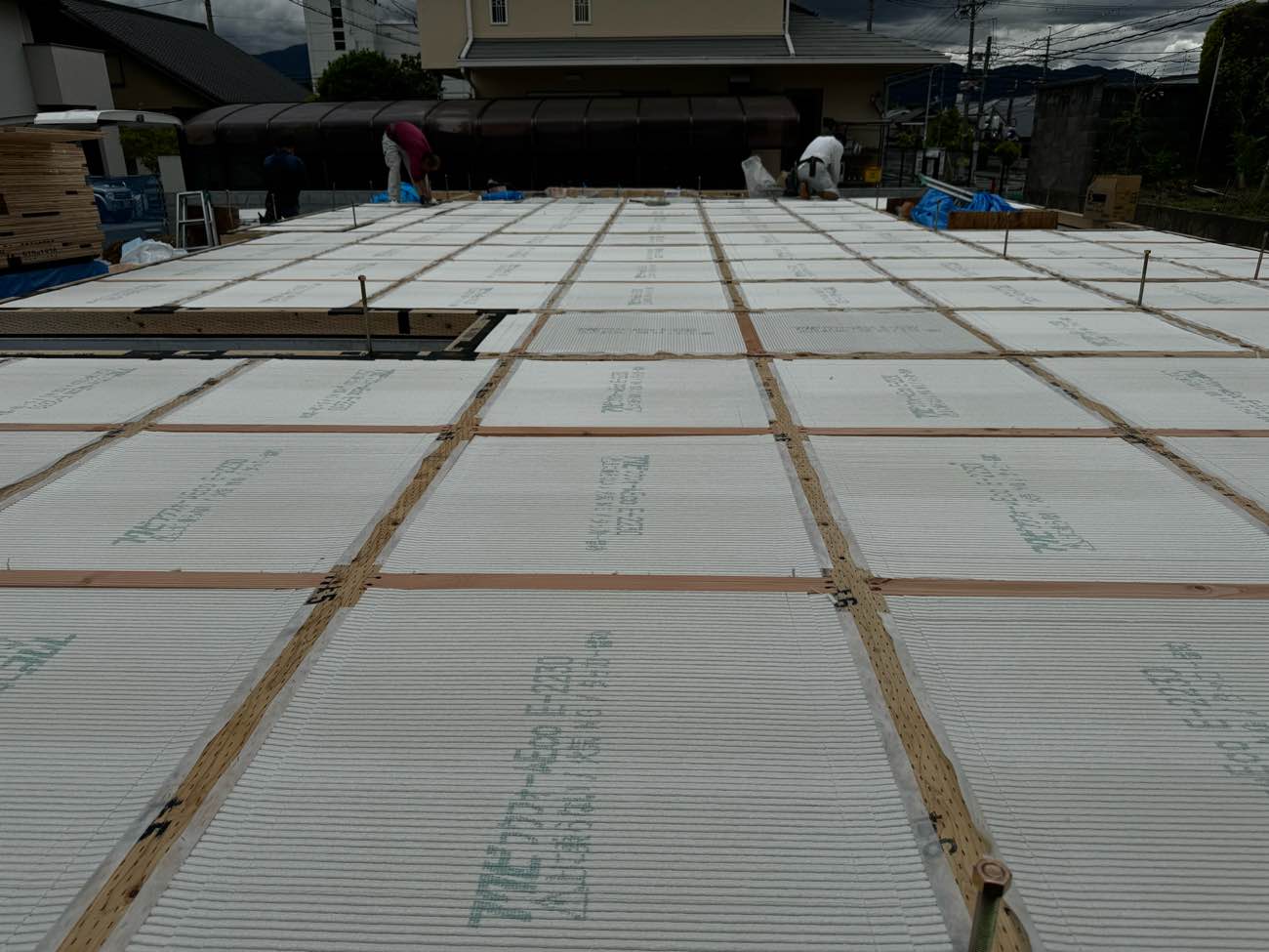 奈良県で注文住宅ならアイデザインホーム　橿原市白橿にて上棟