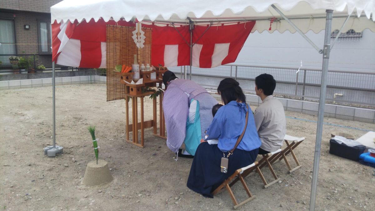 東海で注文住宅ならアイデザインホーム 愛知県名古屋市北区で地鎮祭