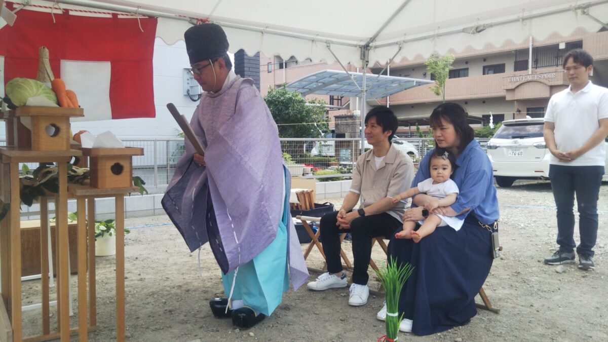 東海で注文住宅ならアイデザインホーム 愛知県名古屋市北区で地鎮祭