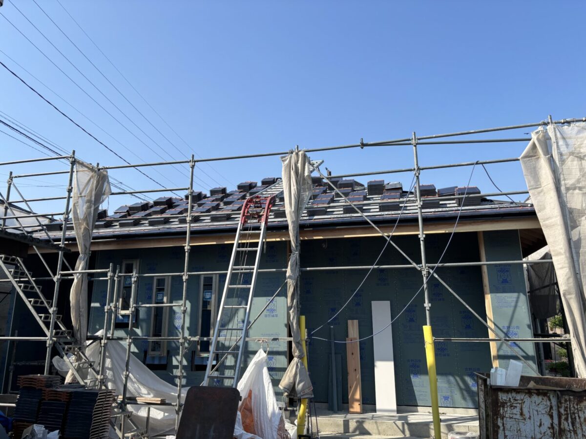 広島・岡山・山口の注文住宅はアイデザインホーム
現場リポート
福山市本郷町にて上棟後の現場立会打合せ