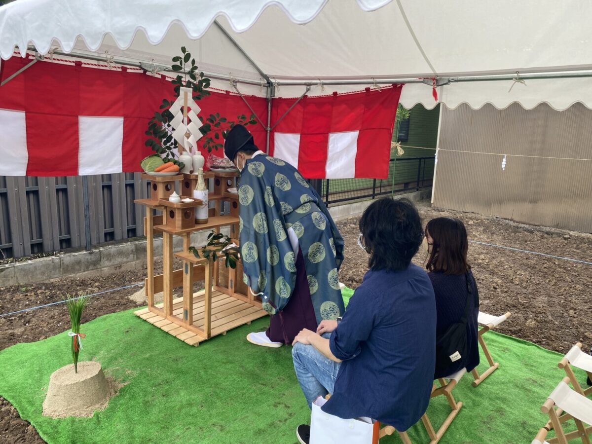 東海で注文住宅ならアイデザインホーム 岐阜県岐阜市粟野東で地鎮祭