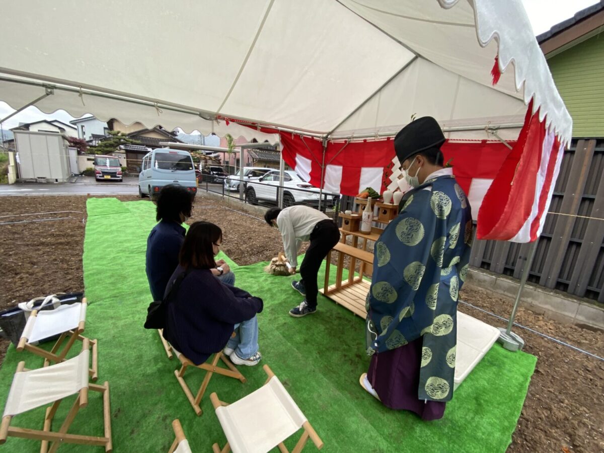 東海で注文住宅ならアイデザインホーム 岐阜県岐阜市粟野東で地鎮祭