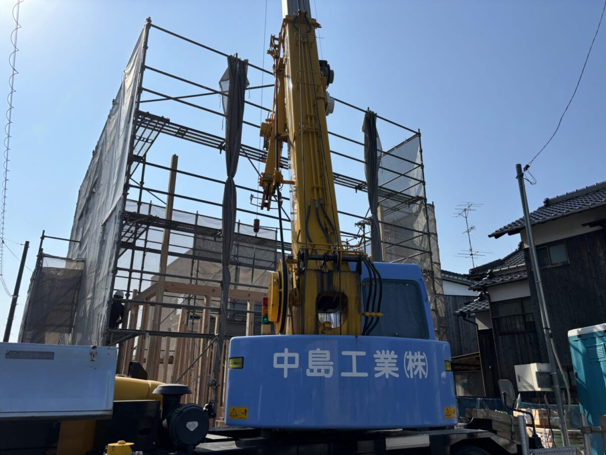 広島・岡山・山口の注文住宅はアイデザインホーム
現場リポート
倉敷市船穂町で上棟しました