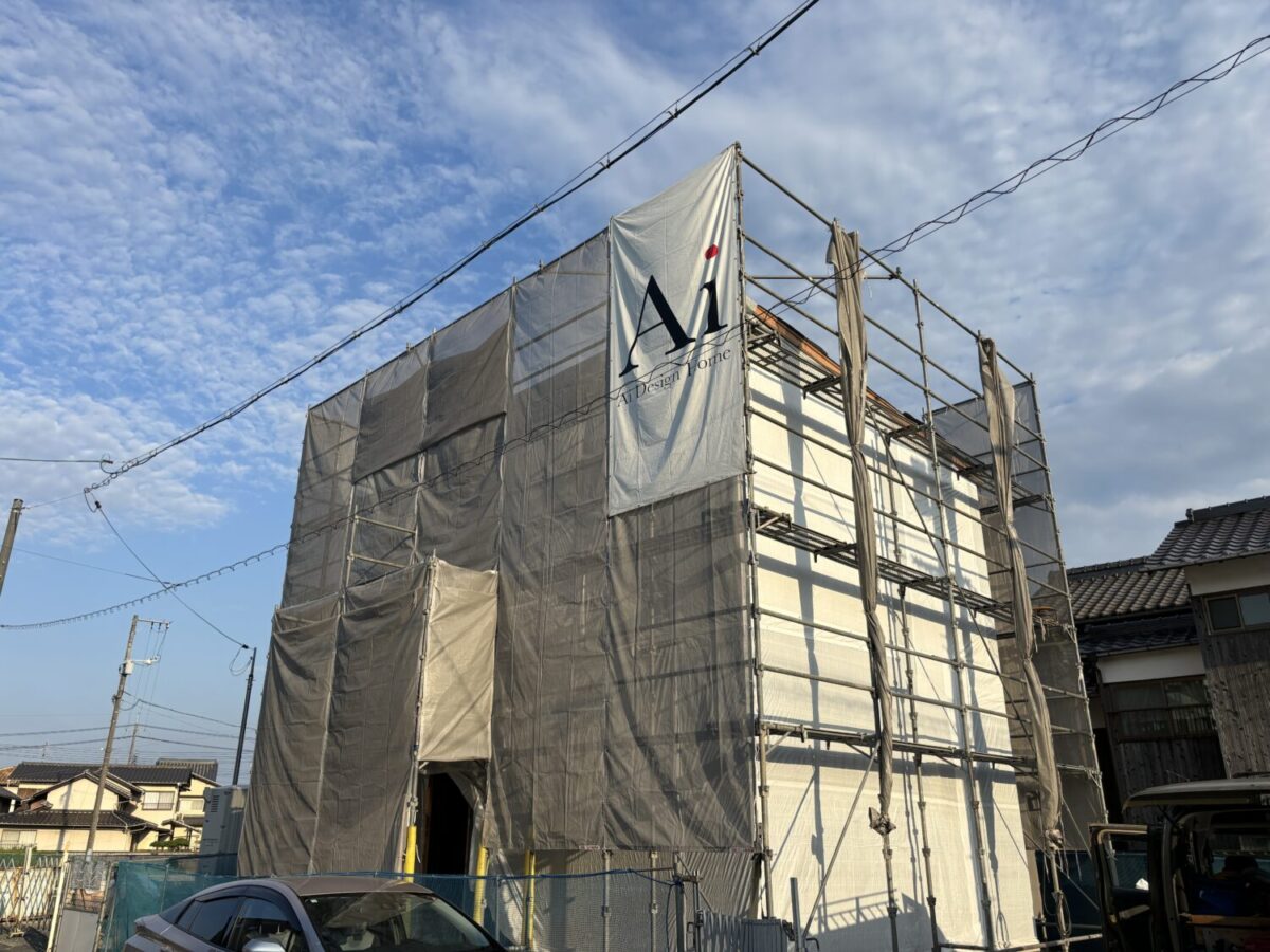 広島・岡山・山口の注文住宅はアイデザインホーム
現場リポート
倉敷市船穂町で上棟しました