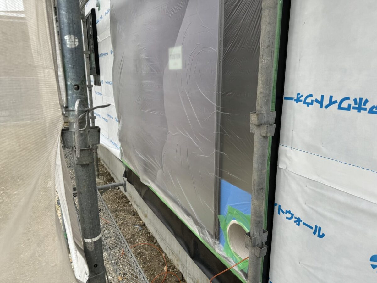 三重県で注文住宅ならアイデザインホーム 三重県川越町で気密測定行いました