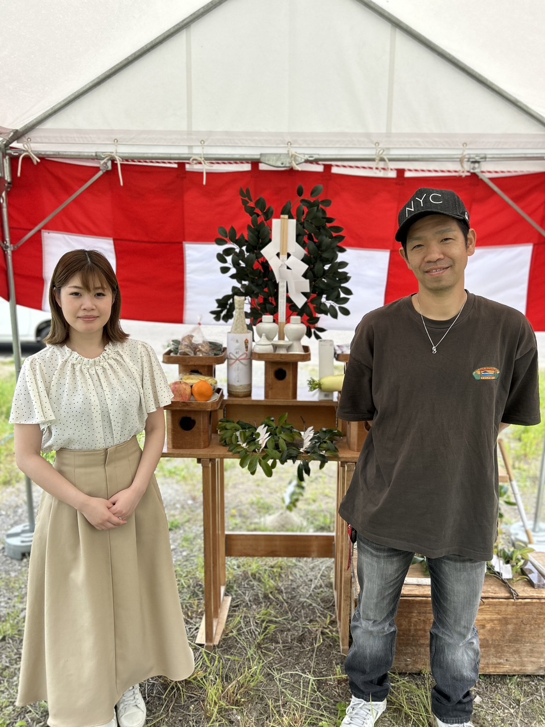 東海で注文住宅ならアイデザインホーム　岐阜県加茂郡で地鎮祭