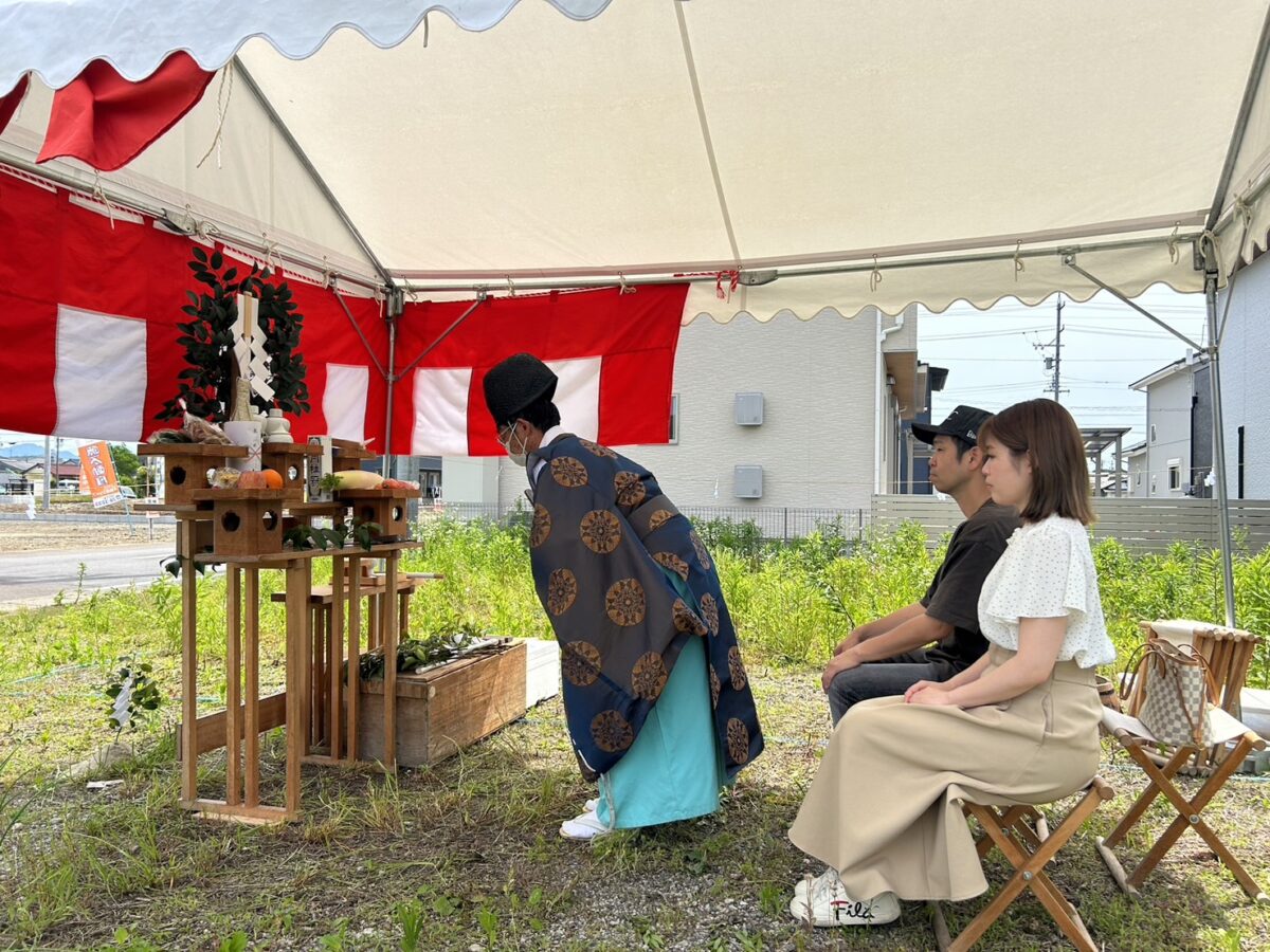 東海で注文住宅ならアイデザインホーム　岐阜県加茂郡で地鎮祭