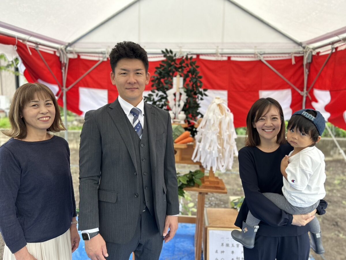 東海で注文住宅ならアイデザインホーム　愛知県小牧市で地鎮祭