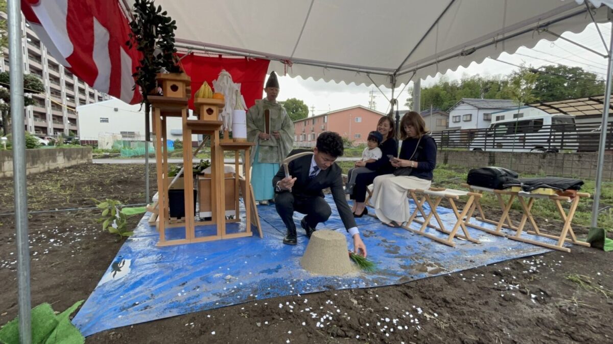 東海で注文住宅ならアイデザインホーム　愛知県小牧市で地鎮祭